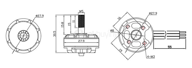 Emax RS2205S 2300KV Racing Edition Brushless Motor CCW for FPV Racing