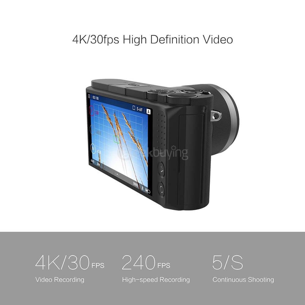 [Spain Stock]Original YI M1 Mirrorless Camera WiFi 4K Dual Lens Camera IMX269 Sensor 20MP 3.0