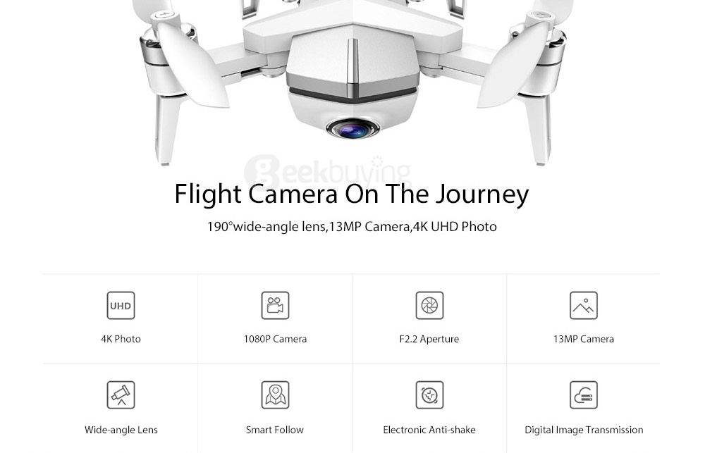 TENCENT YING Drone Wifi 4K HD Camera GPS Mini Foldable RC Quadcopter