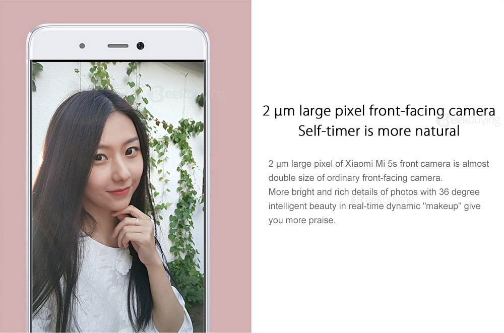 [Spain Stock]Xiaomi Mi 5S 5.15inch FHD MIUI 8 Android 6.0 4G LTE Smartphone Qualcomm Snapdragon 821 Quad Core 4GB 32GB 12.0MP Ultrasonic Touch-ID NFC Type-C - Silver