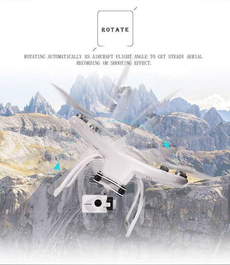 UPair One UPair-Chase 5.8G FPV 2.7K 12MP HD Camera 2-Axis Gimbal RC Quadcopter (Newest Version)
