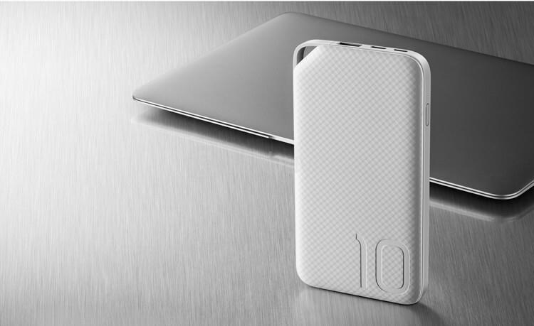 Original Huawei Honor AP08Q Portable 10000mAh Power Bank Qualcomm Certification Quick Charge 2.0 Type-C & Micro USB Input - White