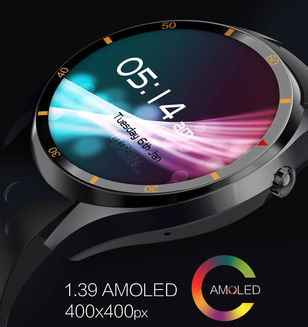 [Package B] IQI I3 3G Smart Watch Phone Android 5.1 (Black) + QCY Q26 Mini Bluetooth Earbud (Black)