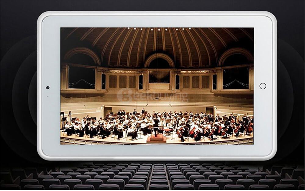 MDI M69 2 in 1 DLP Tablet Projector 8 inch IPS Screen 150 Lumens 854*480 Pixels 1GB/16GB 2.4GHz WiFi Bluetooth 4.0 HDMI 1080P - White