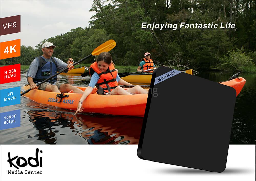 MINI M8SII Amlogic S905X Android 6.0 Marshmallow 2G/16G 4K TV BOX KODI 802.11b/g/n WIFI LAN