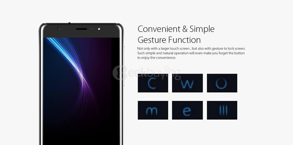 [HK Stock]Blackview R6 5.5inch FHD 2.5D Screen Android 6.0 Smartphone MT6737T Quad Core 1.5GHz 3GB RAM 32GB ROM 13.0MP TOUCH ID WIFI GPS - Gold