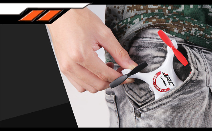 JJRC 1000 Updated ersion 2.4G 4CH 6 Axis Gyro RC Quadcopter With LED RTF LCD Remote Controller - White