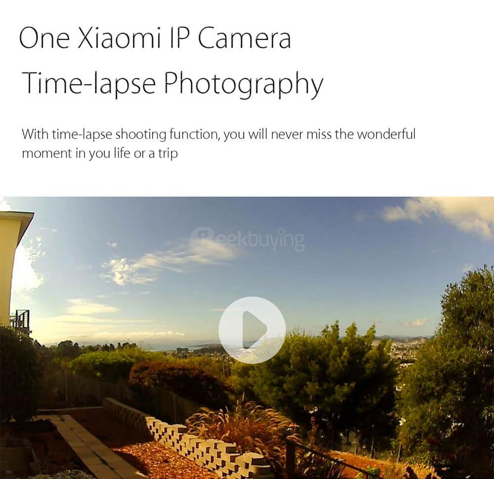 Original Xiaomi Xiaofang Smart 1080P WiFi IP Camera 1/2.7 inch CMOS Sensor 110 Degree FOV 8X Digital Zoom - White