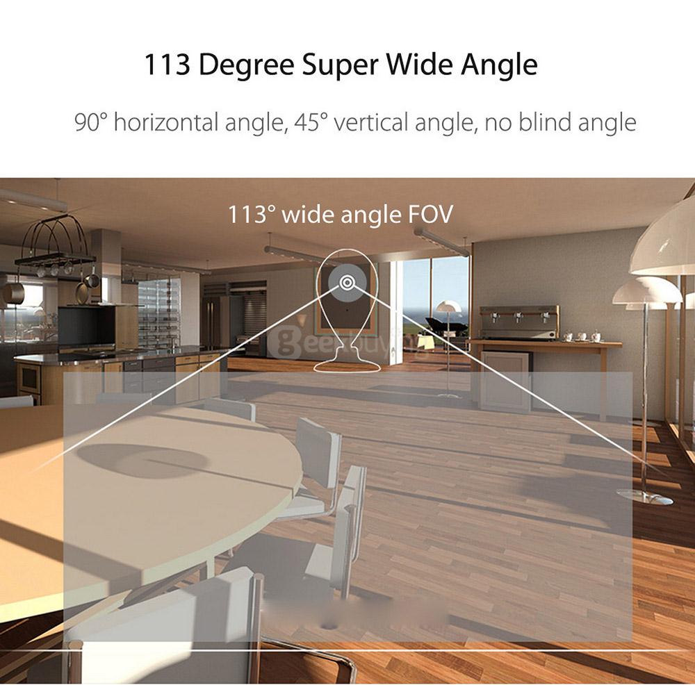 Orvibo SC10W Smart WiFi 720P HD 1.0MP IP Camera Night Vision Motion Sound Detection 113 Degree FOV Playback  -  WHITE