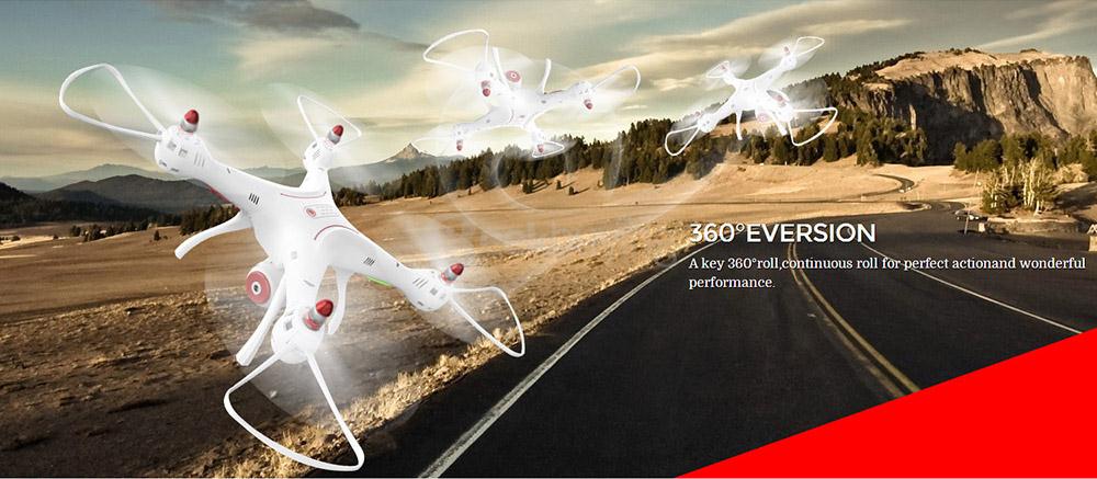 SYMA X8SW WIFI FPV With 720P HD Camera Altitude Hold Mode 2.4G 6Aixs Gyro RC Quadcopter RTF - White