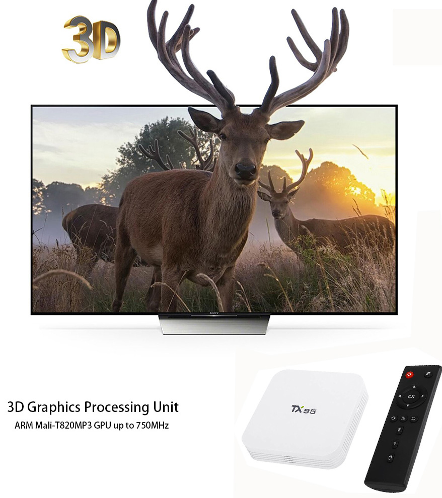 Tanix TX95 Amlogic S905X 2G/16G Android 6.0 KODI 4K TV BOX 802.11AC WIFI Bluetooth 4.1