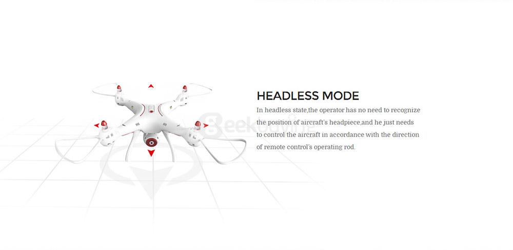 SYMA X8SW WIFI FPV With 720P HD Camera Altitude Hold Mode 2.4G 6Aixs Gyro RC Quadcopter RTF - White