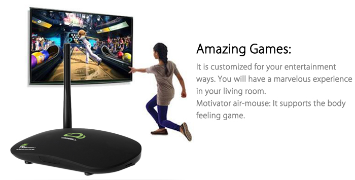 Bundle Coowell V3 RK3368 KODI 2G/16G 802.11 b/g/n 1000M LAN TV BOX  + Tronsmart TSM01 English Air Mouse