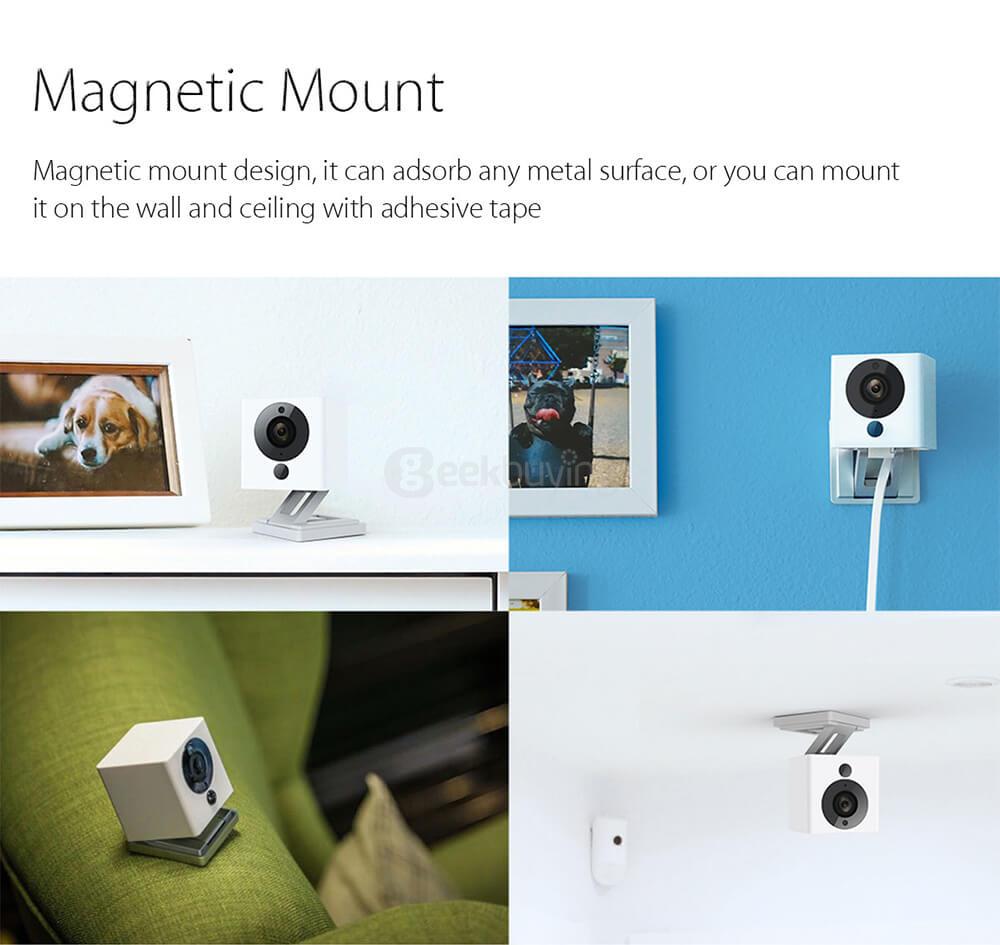 Original Xiaomi Xiaofang Smart 1080P WiFi IP Camera 1/2.7 inch CMOS Sensor 110 Degree FOV 8X Digital Zoom - White