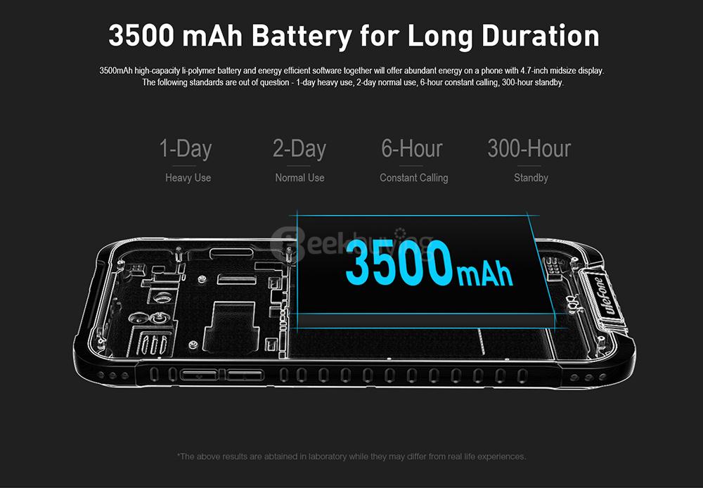 [HK Stock]Ulefone ARMOR IP68 Waterproof 4.7-inch HD Android 6.0 Rugged Smartphone 3GB 32GB MT6753 Octa Core 13.0MP GPS SOS OTG NFC- Black