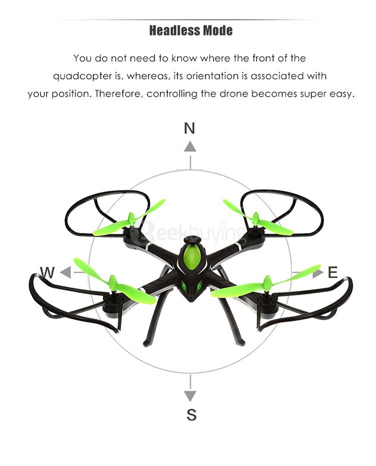 JJRC H27WH Firefly 2MP WIFI FPV With Altitude Mode 2.4G 6Axis Gyro RC Quadcopter RTF - Black