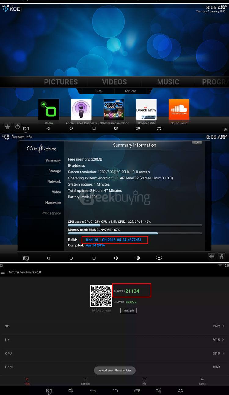 R-BOX MINI RK3229 4K VP9 Android5.1 Smart TV BOX 1G/8G WIFI LAN KODI DLNA Google TV Remote