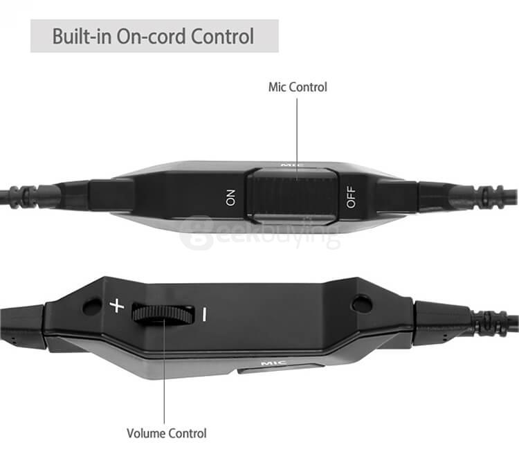 Somic G905 Over-ear Stereo Gaming Headsets with Mic Suspension Headband Volume Control - Orange