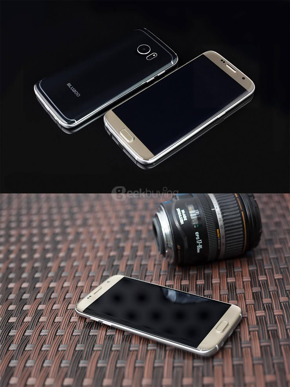 [HK Stock]Bluboo Edge 5.5inch HD Android 6.0 4G LTE Smartphone MT6737 Quad Core 1.3GHz 2GB RAM 16GB ROM 13.0MP Touch ID Heart Sensor - Gold
