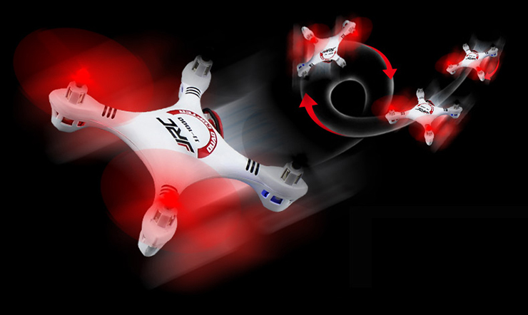 JJRC 1000 Updated ersion 2.4G 4CH 6 Axis Gyro RC Quadcopter With LED RTF LCD Remote Controller - White