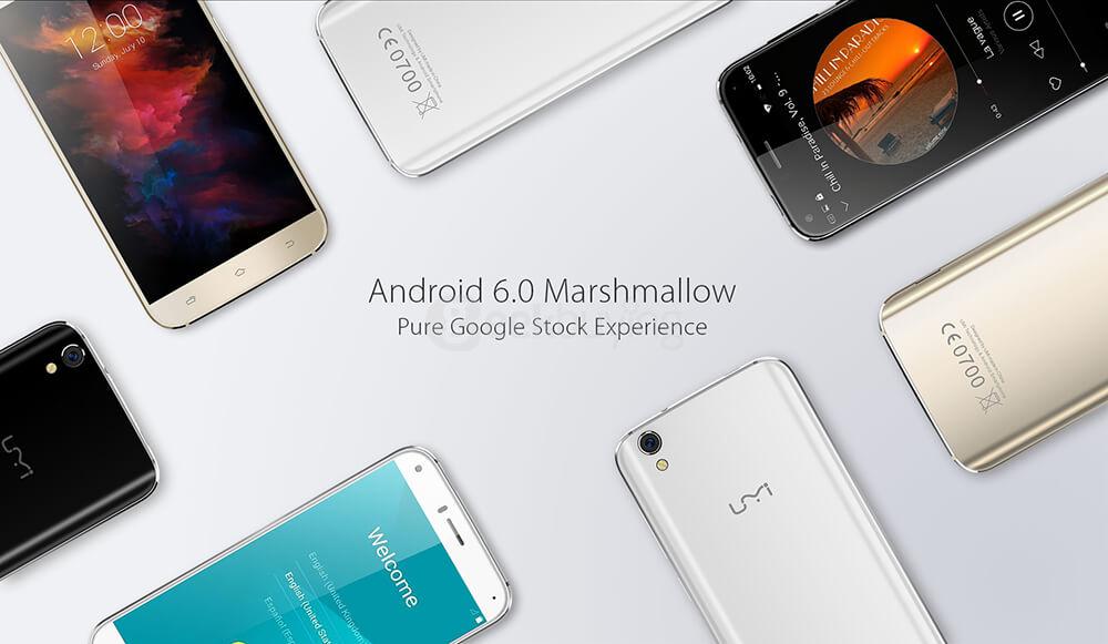 [HK Stock]UMI Diamond X 5.0inch HD 2.5D Screen Android 6.0 4G LTE Smartphone MT6737 Quad Core 2GB RAM 16GB ROM 8.0MP OTG LED Notification - Black