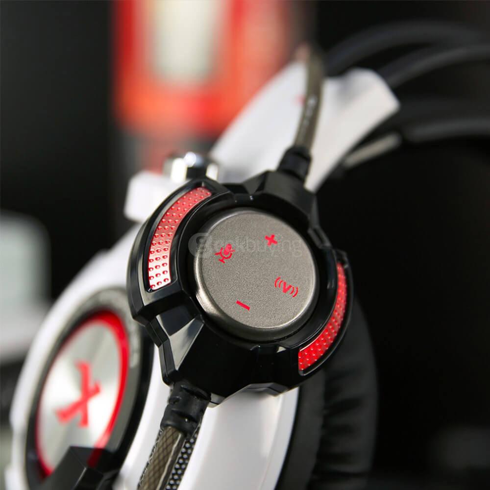 XIBERIA K3U USB7.1 20-20000Hz Game Headphones PC Headbands With Microphone - Red
