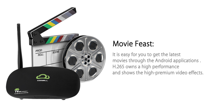 Bundle Coowell V3 RK3368 KODI 2G/16G 802.11 b/g/n 1000M LAN TV BOX  + Tronsmart TSM01 English Air Mouse