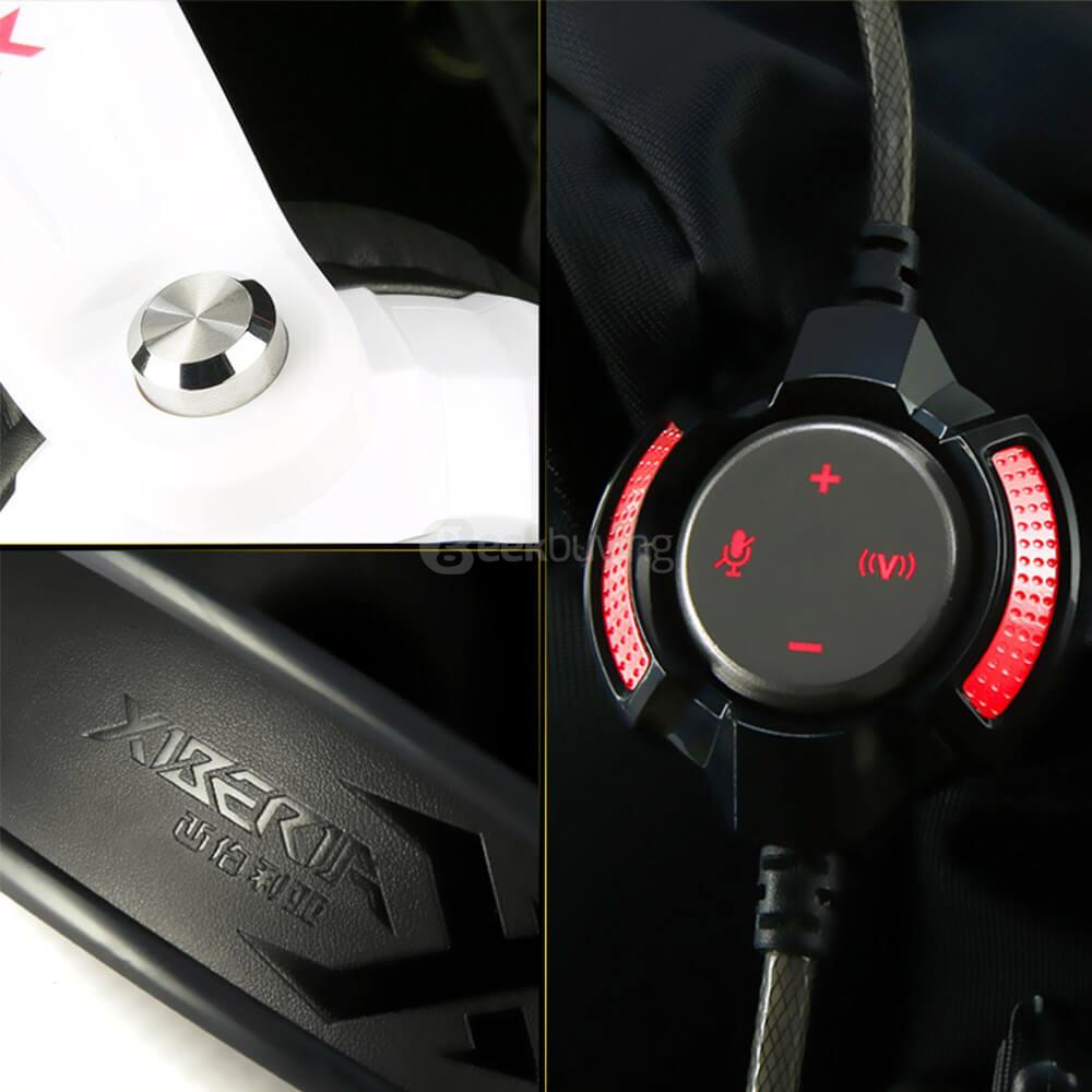 XIBERIA K3U USB7.1 20-20000Hz Game Headphones PC Headbands With Microphone - Red