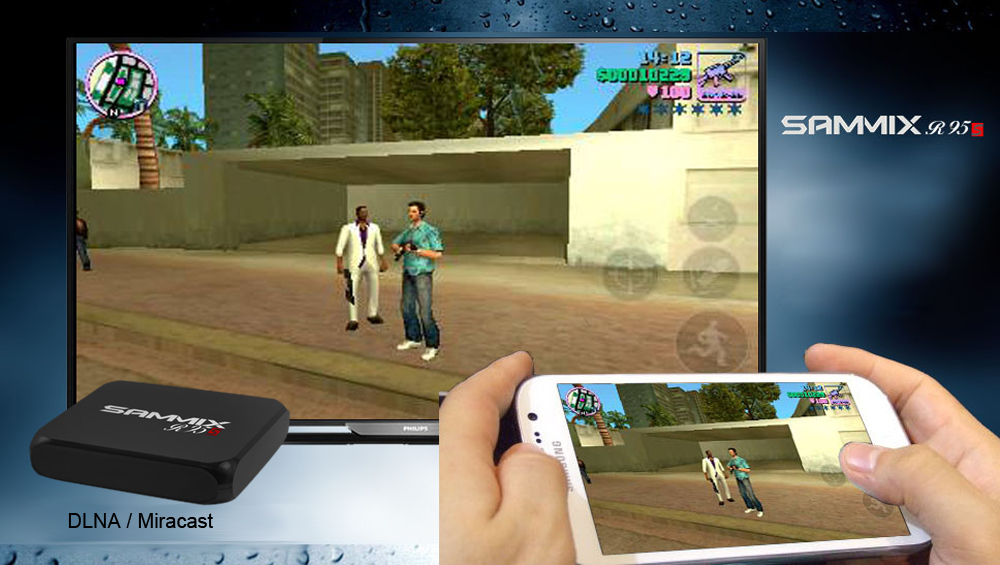 SAMMIX R95s Android 6.0 Marshmallow TV BOX Amlogic S905X 2G/16G 802.11b/g/n WIFI LAN KODI 4K HDMI2.0 Bluetooth