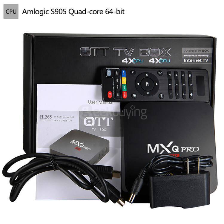 MXQ PRO RK3229 Android 5.1 4K VP9 Smart TV BOX 1G/8G WIFI KODI Dolby DTS