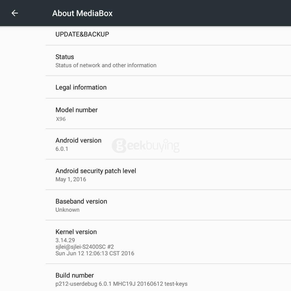 X96 4K UHD Smart TV BOX Android 6.0 Marshmallow Amlogic S905X 2G/16G 802.11b/g/n LAN KODI
