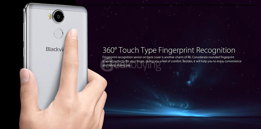 [HK Stock]Blackview R6 5.5inch FHD 2.5D Screen Android 6.0 Smartphone MT6737T Quad Core 1.5GHz 3GB RAM 32GB ROM 13.0MP TOUCH ID WIFI GPS - Gold