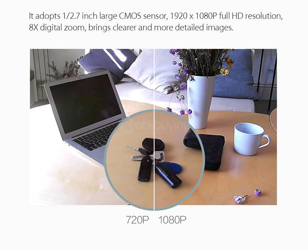 Original Xiaomi Xiaofang Smart 1080P WiFi IP Camera 1/2.7 inch CMOS Sensor 110 Degree FOV 8X Digital Zoom - White