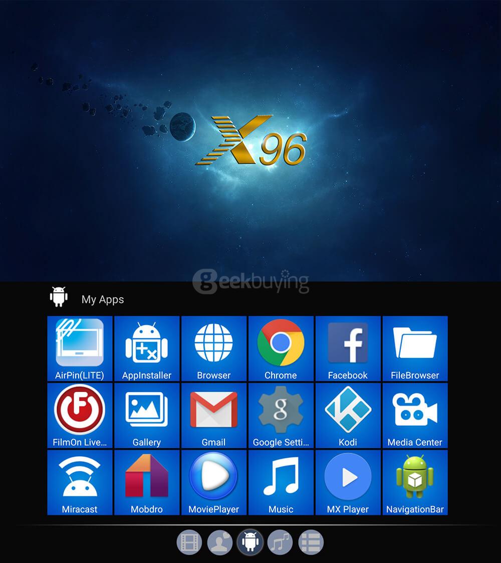 X96 4K UHD Smart TV BOX Android 6.0 Marshmallow Amlogic S905X 2G/16G 802.11b/g/n LAN KODI