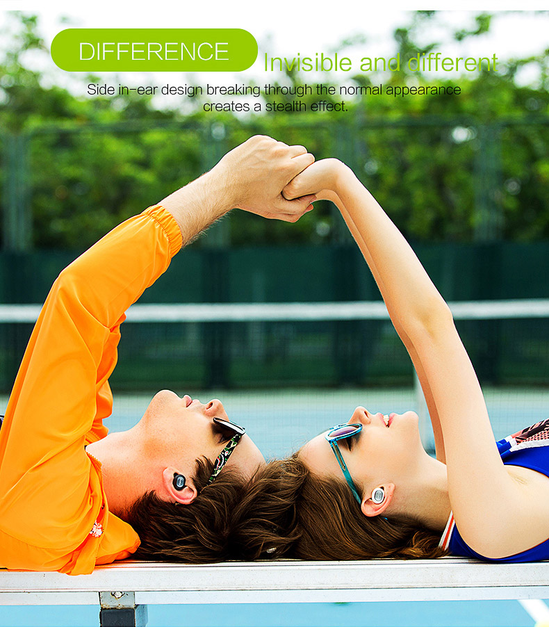 QCY Q26 Mini Wireless In-ear Bluetooth 4.1 Earphone Handsfree Stereo Music Sport Driving Earbud With Microphone - Green