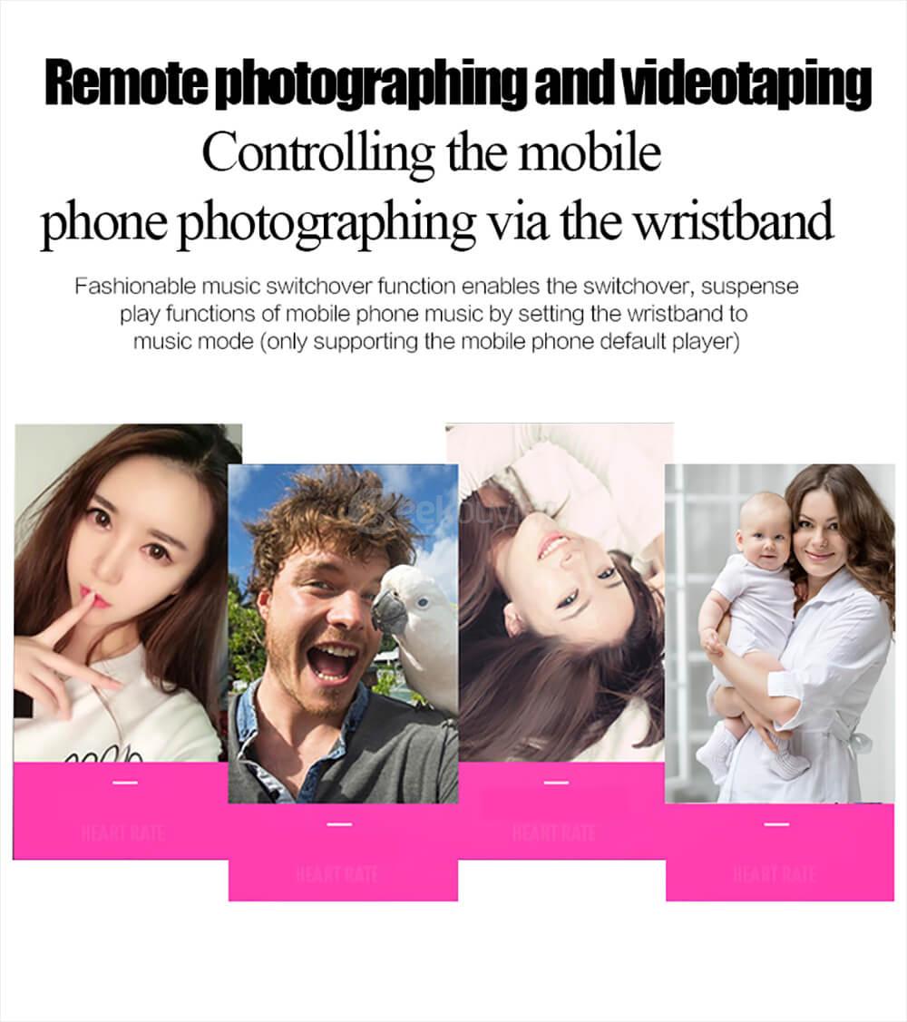 Makibes S2 Bluetooth 4.0 Smart Bracelet Heart Rate Monitor Multi-sport Tracker GPS Movement Information Push IP67 Waterproof For Android iOS - Black