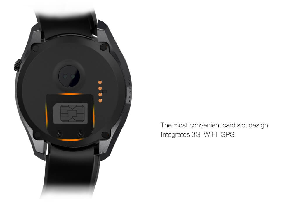 IQI I3 3G Smart Watch Phone Android 5.1 MTK6580 Quad Core 1.3GHz 512MB RAM 4GB ROM GPS Bluetooth 4.0 WiFi - Black