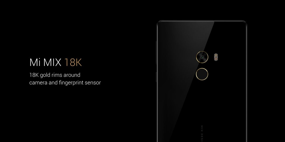[HK Stock]Xiaomi Mi MIX Pro 6.4inch 2040*1080 FHD Full Screen Android 6.0 OS 4G+ LTE Smartphone Qualcomm Snapdragon 821 6GB 256GB 16.0MP NFC Touch ID Full Ceramic Body - Black Gold