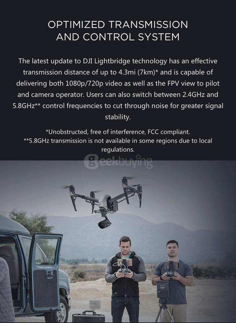 DJI Inspire 2 With CineCore 2.0 FPV HD Camera Obstacle Avoidance GPS RC Quadcopter RTF