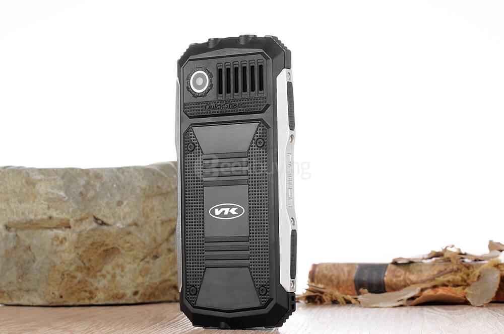 VKworld Stone V3S Rugged Phone Daily Waterproof Dustproof Shatterproof 2200mAh Long Standby BOX Speaker Dual LED Lights - Black