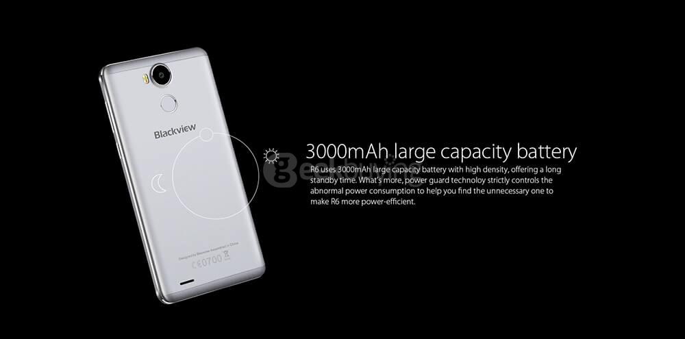 [HK Stock]Blackview R6 5.5inch FHD 2.5D Screen Android 6.0 Smartphone MT6737T Quad Core 1.5GHz 3GB RAM 32GB ROM 13.0MP TOUCH ID WIFI GPS - Gold