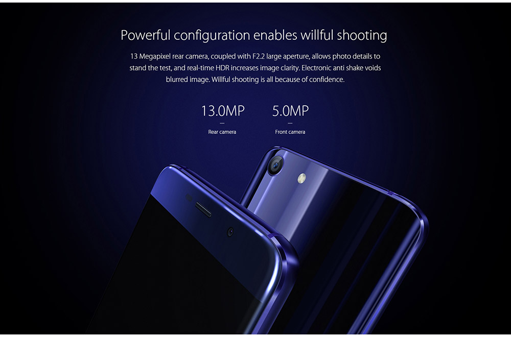 [HK Stock]Elephone S7 Mini 5.2inch FHD Android 6.0 4G LTE Smartphone MT6737T Quad Core 1.5GHz 2GB RAM 32GB ROM 13.0MP TOUCH ID OTG - Blue