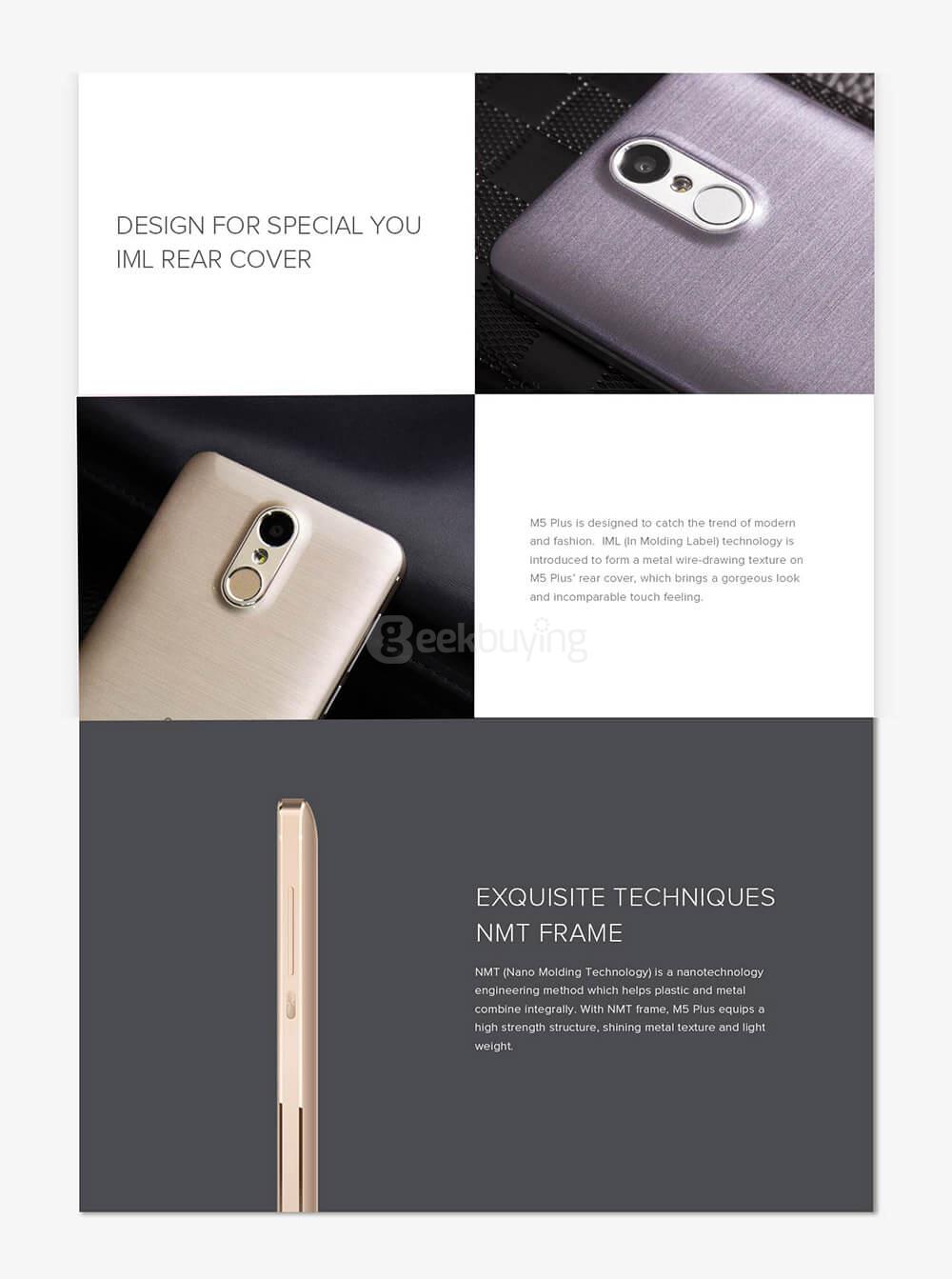 [HK Stock]LEAGOO M5 PLUS 5.5inch HD Android 6.0 4G LTE Smartphone MT6737 Quad Core 1.3GHz 2GB RAM 16GB ROM 5.0MP 13.0MP TOUCH ID - White