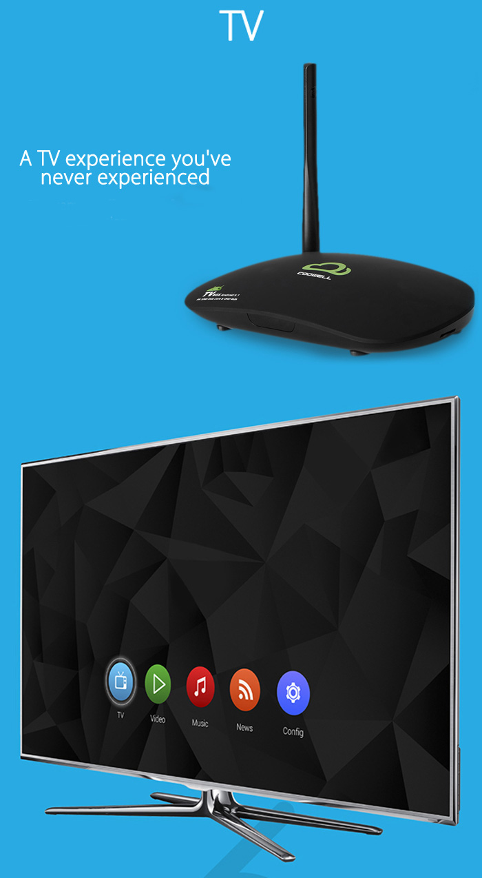 Bundle Coowell V3 RK3368 KODI 2G/16G 802.11 b/g/n 1000M LAN TV BOX  + Tronsmart TSM01 English Air Mouse
