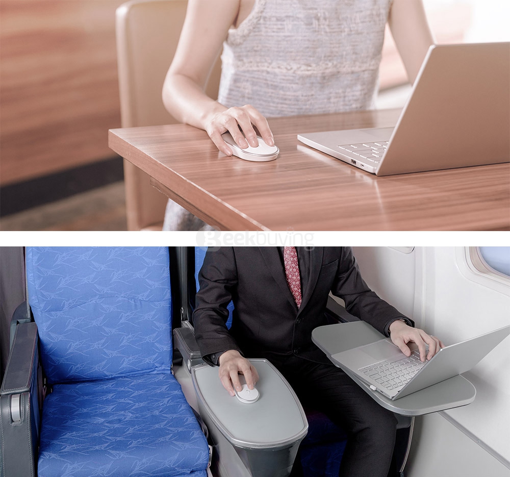 Original Xiaomi Portable Mouse Mi Mouse Bluetooth 4.0 / RF 2.4GHz Wireless Dual Modes Connection for PC Laptop - Silver