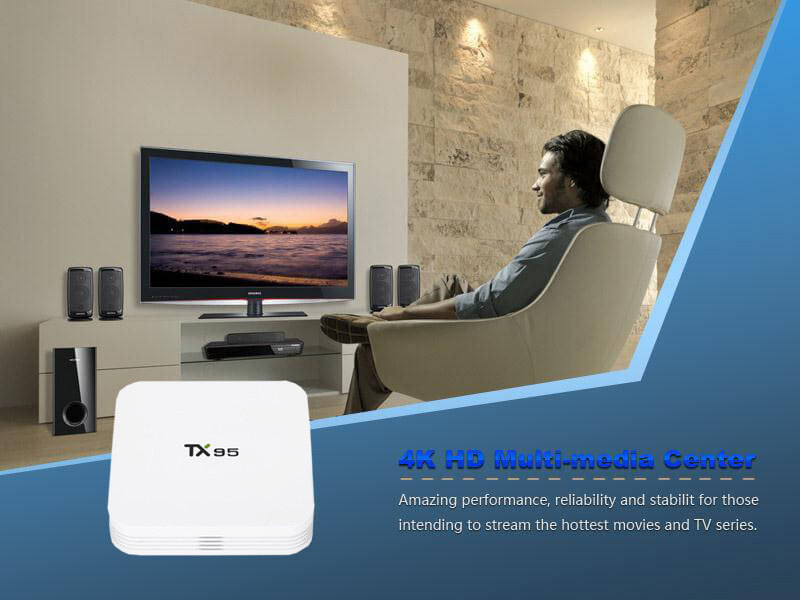 Tanix TX95 Amlogic S905X 2G/16G Android 6.0 KODI 4K TV BOX 802.11AC WIFI Bluetooth 4.1