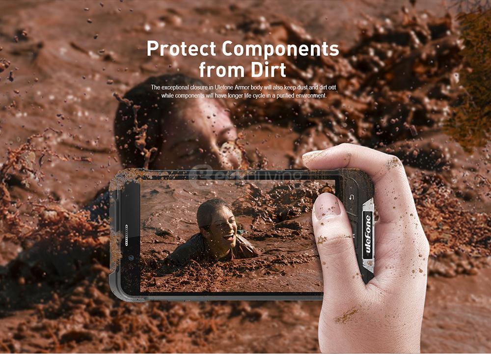[HK Stock]Ulefone ARMOR IP68 Waterproof 4.7-inch HD Android 6.0 Rugged Smartphone 3GB 32GB MT6753 Octa Core 13.0MP GPS SOS OTG NFC- Black