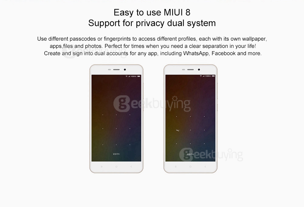 [HK Stock][Official Global Version]XIAOMI Redmi 4A 5.0inch HD MIUI 8 Android 6.0 4G LTE Smartphone Qualcomm Snapdragon 425 Quad Core 1.4GHz 2GB 32GB 5.0MP 13.0MP 3120mAh Battery WIFI GPS - Gold