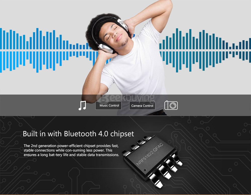 Elephone ELE MGCOOL Band 2 Bluetooth 4.0 Heart Rate Monitor Smart Bracelet Sleep Fitness Tracker IPX7 Waterproof for Android iOS - Black