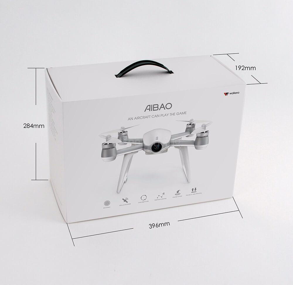 Walkera Aibao WIFI FPV 12MP 4K UHD Camera APP Control Virtual Reality VR Racing RC Quadcopter RTF - Black